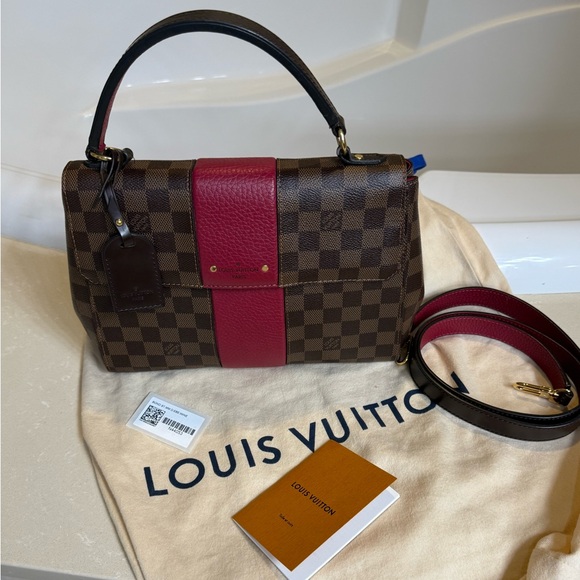 Louis Vuitton Brown and Red Checkered Satchel - Picture 1 of 4
